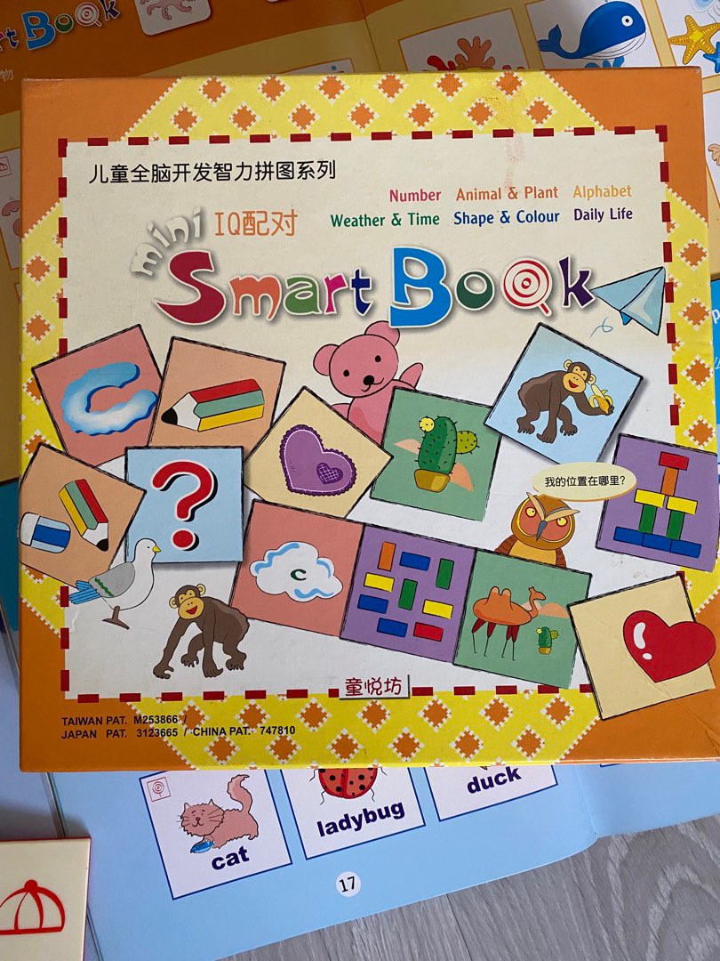 Mini Smart Book IQ Matching Educational Puzzle Game Set - Heguru ...