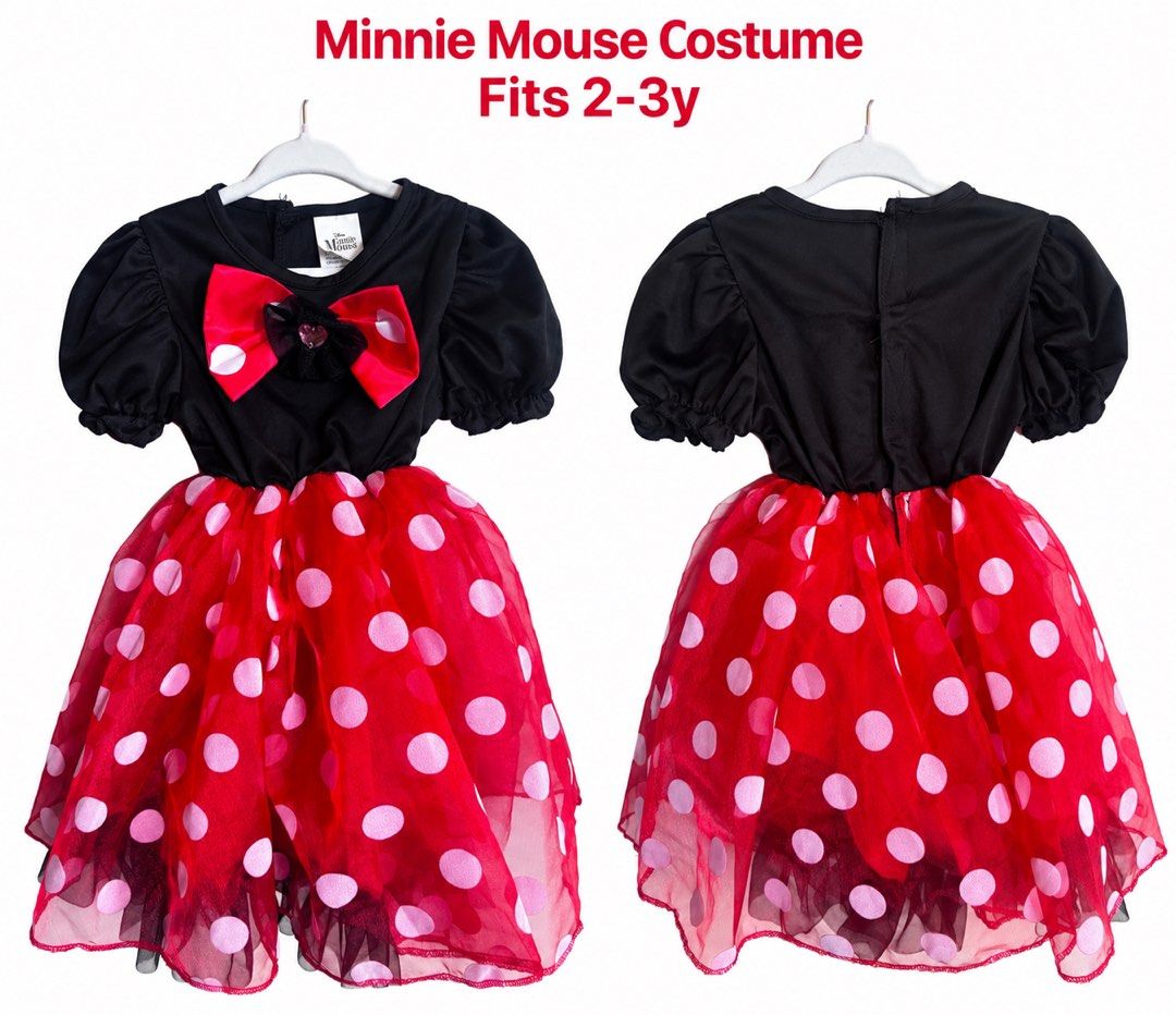 Minnie Mouse Costume Fits 2-3y (Category: Babies & Kids Fashion) located in Manila. Submitted by chamiylle (Listing ID 1470568925, Image 1). Description: Gifted. Never been used. No Tag .