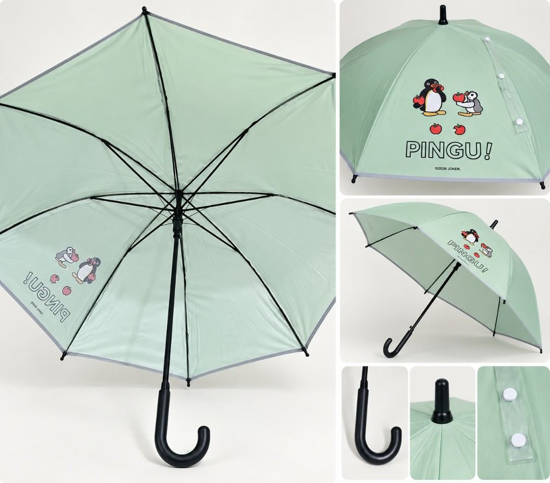 Mint Green Pingu! Cartoon Umbrella (Category: Umbrellas) located in Taguig. Submitted by rosesofpositivity123 (Listing ID 1470713334, Image 2). Description: Cute mint-green umbrella featuring adorable Pingu characters! Perfect for rainy days and adding a playful touch to your style. ☂️🐧.