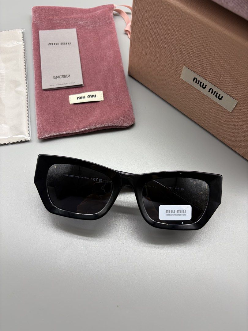 MiuMiu SMU09W Sunglasses (Black) (Category: Sunglasses & Eyewear) located in Bacoor. Submitted by thegentleluxe (Listing ID 1470630403, Image 2). Description: MiuMiu SMU09W Sunglasses (Black) Complete with Inclusions Paper Bag, Box, Soft Case, Cloth, Pouch, Booklet, Dummy Authenticity Card Pre-Order/On Hand 3795php only! (Shipping fee excluded) Follow our Page FB: Eye Dripz IG: eye_dripzph .