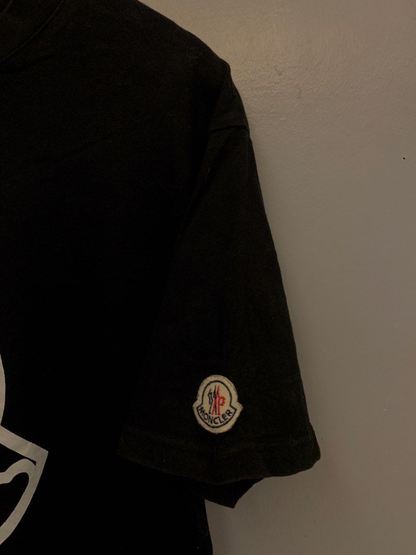 MONCLER ENFANT BLACK ROCKET GRAPHIC TEE (Category: Tshirts & Polo Shirts ) located in Cavite. Submitted by thrift2moolah (Listing ID 1470612899, Image 3). Description: MONCLER ENFANT BLACK ROCKET GRAPHIC TEE XL on tag 22/27 Excellent condition 9/10 Color rate minimal hairline 600 plus sf.