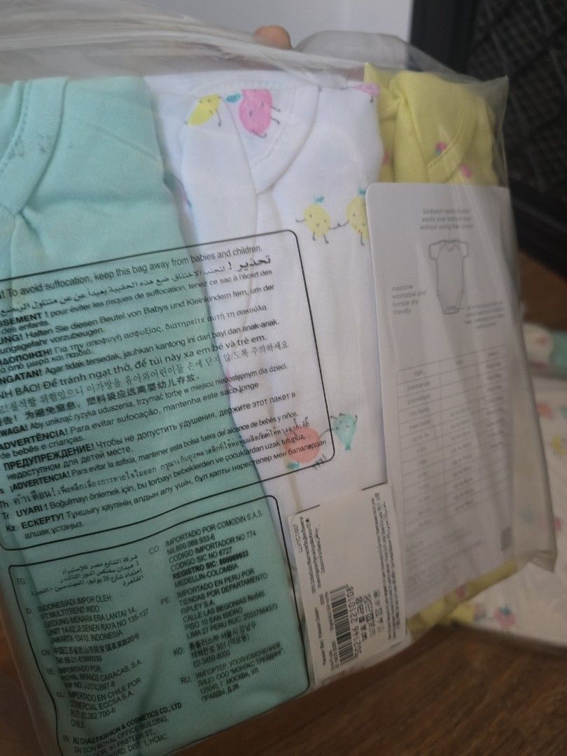 Mothercare bodysuit (Category: Babies & Kids Fashion) located in Manila. Submitted by therealbargain (Listing ID 1470607733, Image 3). Description: Brandnew!! items are sealed but manufactured quite sometime No return NO refund since its sealed item unable to guarantee that NO discoloration.. buy at your own risk..