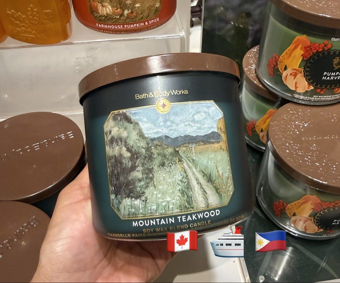 Mountain Taekwood 3 wick candle (Category: Home Fragrance) located in Balungao. Submitted by kateee21 (Listing ID 1470739335, Image 1). Description: 📌📌📌 Available for PREORDER 🛳 Shipping from Canada 🇨🇦 to Philippines 🇵🇭 via sea cargo 📦; Local Shipping fee c/o buyer.