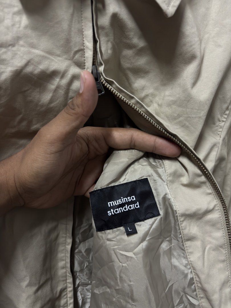 Musinsa Standard Harrington Jacket (Category: Coats, Jackets and Outerwear) located in Davao. Submitted by workmensph (Listing ID 1470579128, Image 3). Description: Size Large 25” x 25” Excellent Condition .