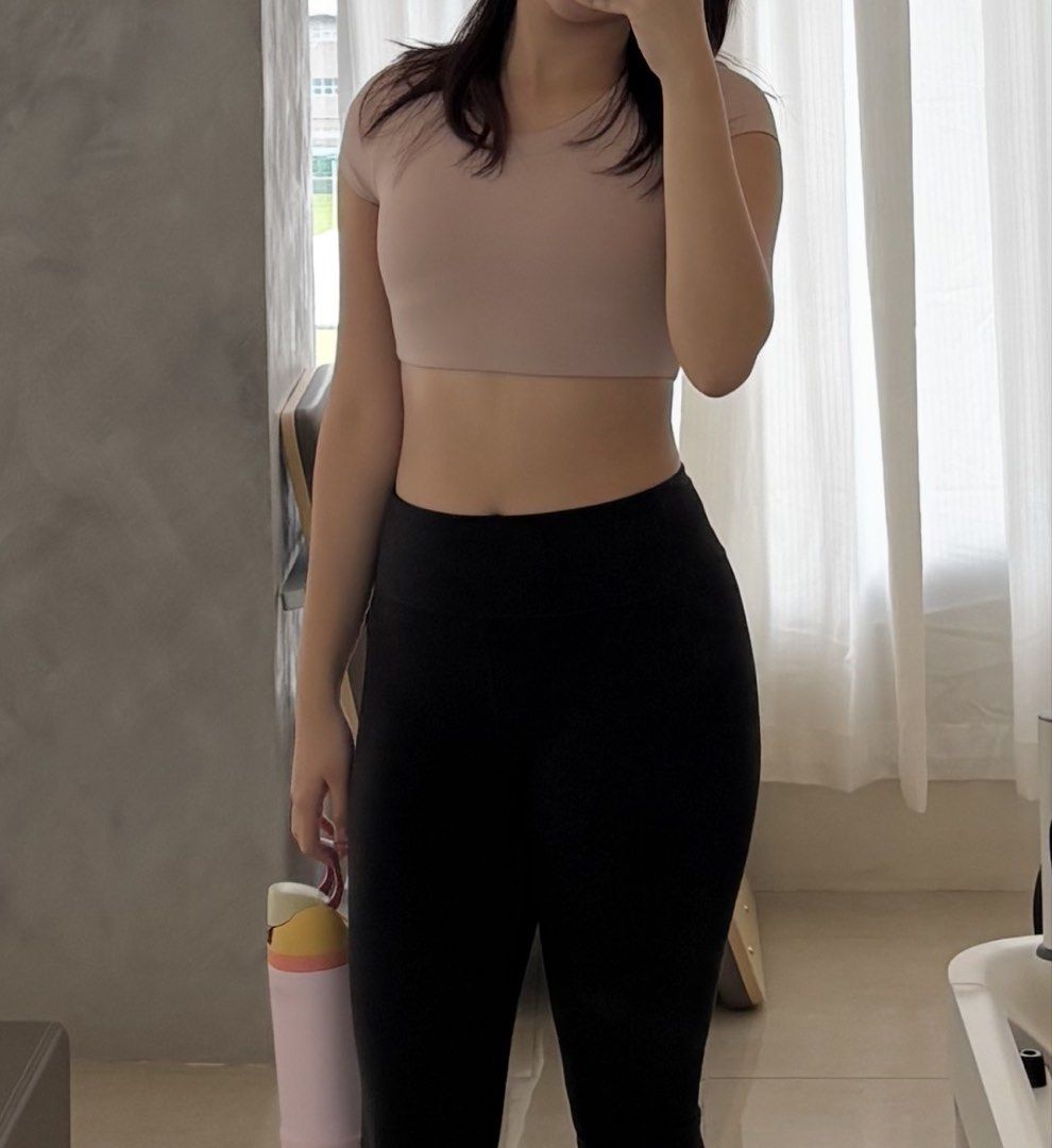 My Mum Made It Pink Crop Top (Category: Shirts) located in Manila. Submitted by perwinkle.ph (Listing ID 1470715689, Image 1). Description: - bought from toni sia - can be used for exercise .