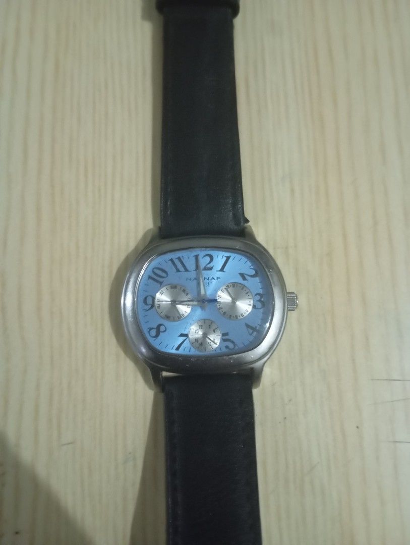 Naf naf (Category: Women's Watches) located in Las Pinas. Submitted by quick_deals_great_finds2 (Listing ID 1470678312, Image 2). Description: Original good working condition Quartz multifunction with battery Working chrono dials.