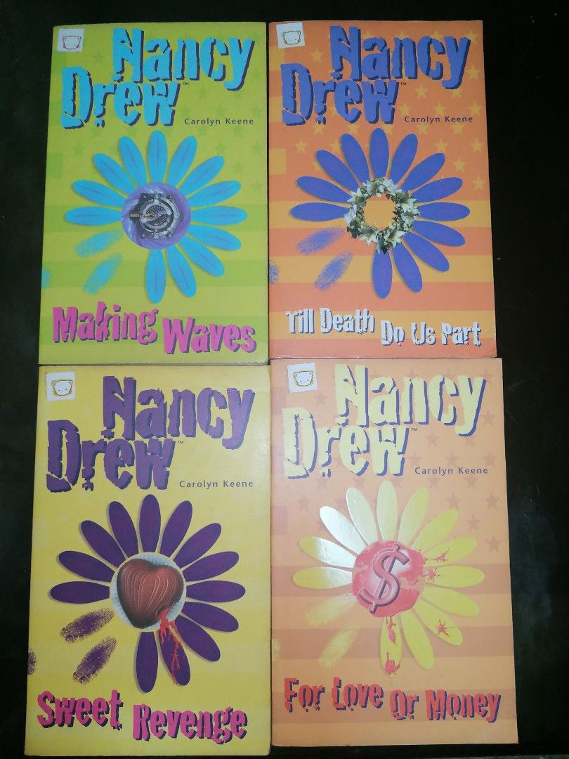 Nancy Drew Pocket Book Series Set (Category: Storybooks) located in Makati City. Submitted by booksbymarvin (Listing ID 1470679786, Image 1). Description: For sale 400 as set, 100 each Paperback In good condition MOD, MOP: LBC GRAB, GCASH, BPI.