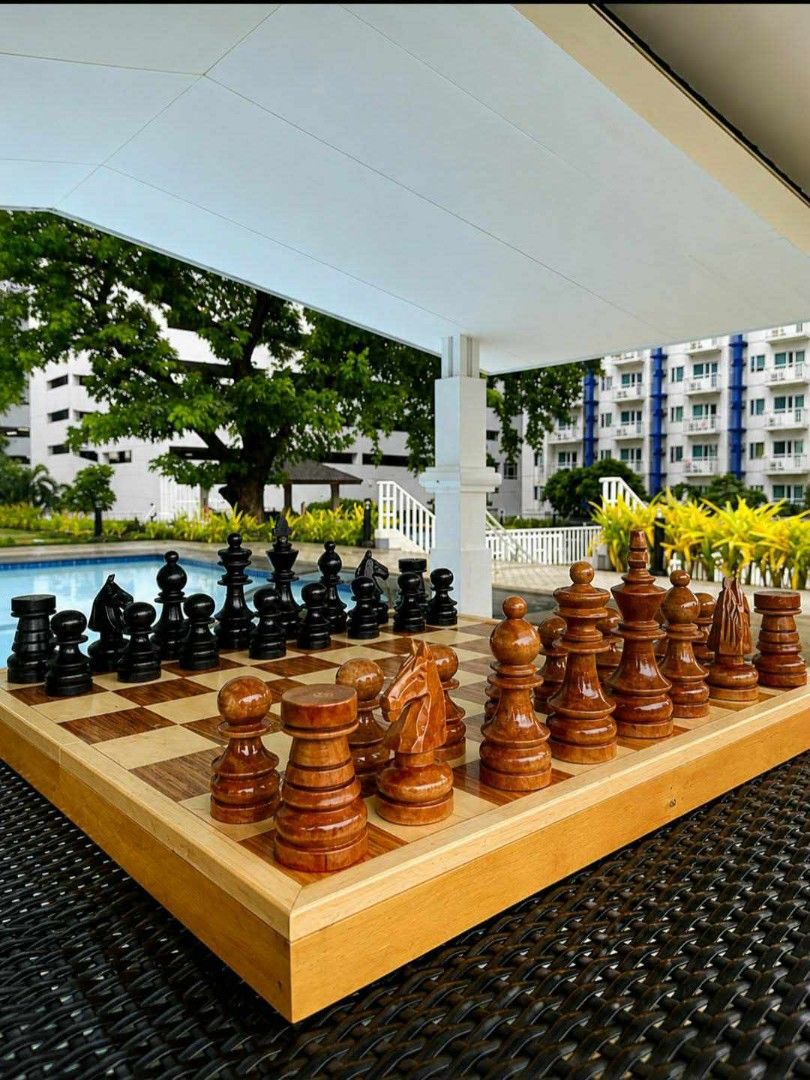 Narra Chessboard (Category: Vintage Collectibles) located in Manila. Submitted by unstoppable001 (Listing ID 1470724828, Image 3). Description: ♟️ Hindi lahat ng chess set ay pare-pareho. Kung quality, craftsmanship, at elegance ang hanap mo, baka ito na ang tamang chess set para sa'yo. 🇵🇭 100% handcrafted sa Paete, Laguna—ang kinikilalang Wood Carving Capital of the Philippines. Bawat detalye ay gawa ng mga bihasang artisan na may mahabang tra