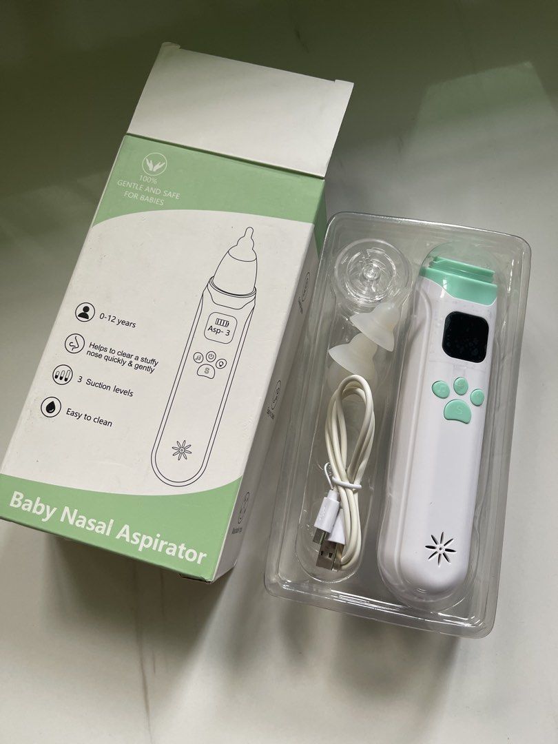 Nasal Aspirator (Category: Baby Monitors) located in Manila. Submitted by sweetfourshop (Listing ID 1470729499, Image 1). Description: Orig price was ₱800+ Nasal aspirator with 3 sunction level With sounds .
