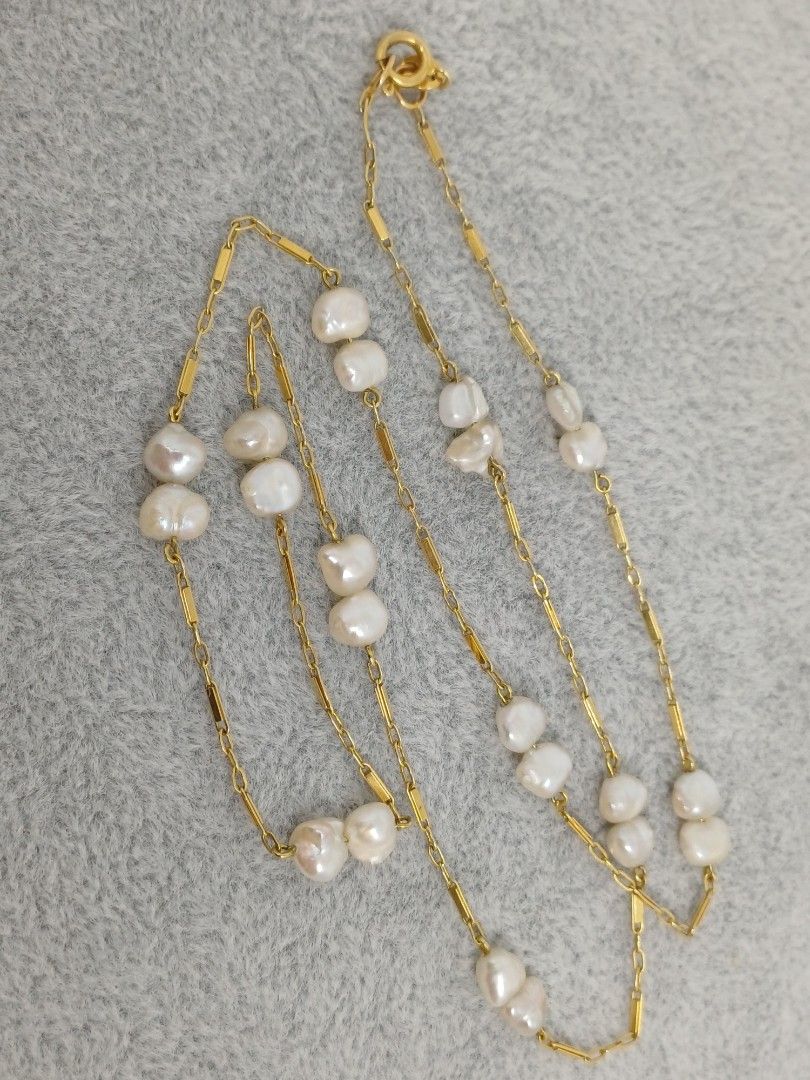 Necklace pearls (Category: Necklaces) located in Makati City. Submitted by divinejewels.ph (Listing ID 1470632888, Image 1). Description: JPS- 12888 NECKLACE 22 FWP 14KYG 5.2GRAMS SIZE 19.5MM.