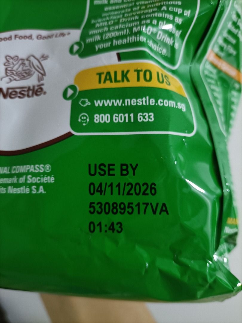 Nestle Milo Powder Nourishing Energy Drink (NOTE : 4/Nov/2026 expiry ...
