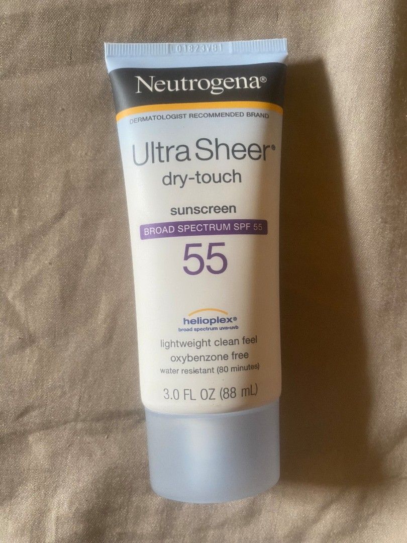 Neutrogena Ultra Sheer Dry-Touch Sunscreen SPF 55 (Category: Face Care) located in Muntinlupa City. Submitted by swiftowl.0cc8ab (Listing ID 1470737448, Image 1). Description: brand new, bought it from watsons 799.