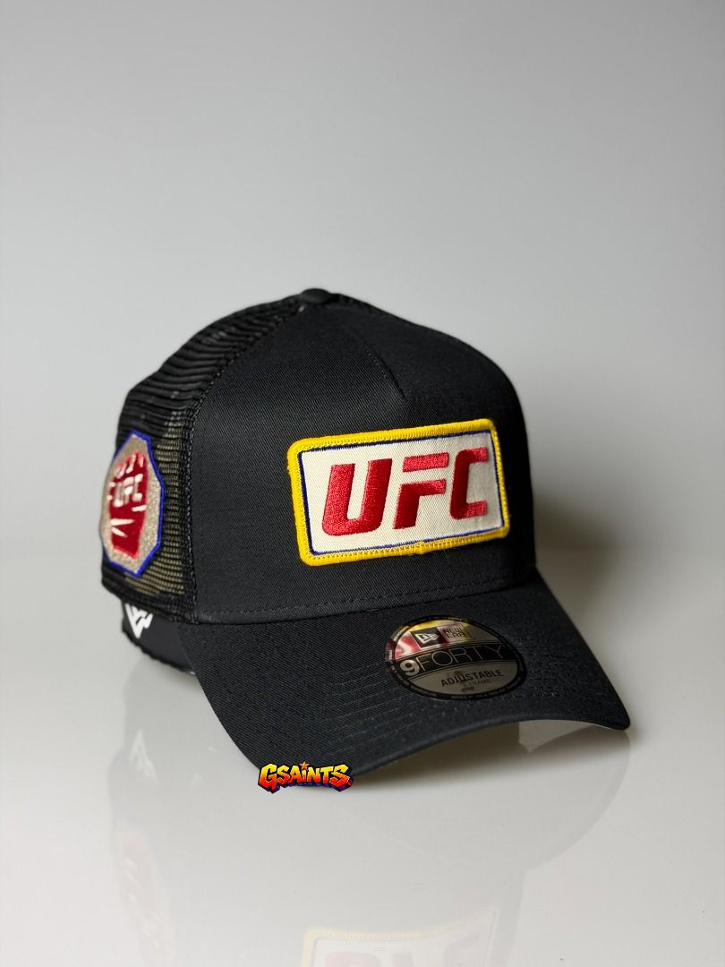New Era UFC Trucker Hat 9FORTY | A-Frame | Snapback (Category: Caps & Hats) located in Marikina City. Submitted by gsaintsmnl (Listing ID 1470689414, Image 3). Description: New Era UFC Trucker Hat 9FORTY | A-Frame | Snapback Panels: 100% Polyester | Mid & Rear: 100% Cotton Brandnew | 100% Authentic | Below SRP 📍 Marikina City 💵 Cash | GCASH | Bank Transfer | PayPal 🛵 Lalamove | 📦 LBC Nationwide Disclaimer: GSaints is an independent reseller a