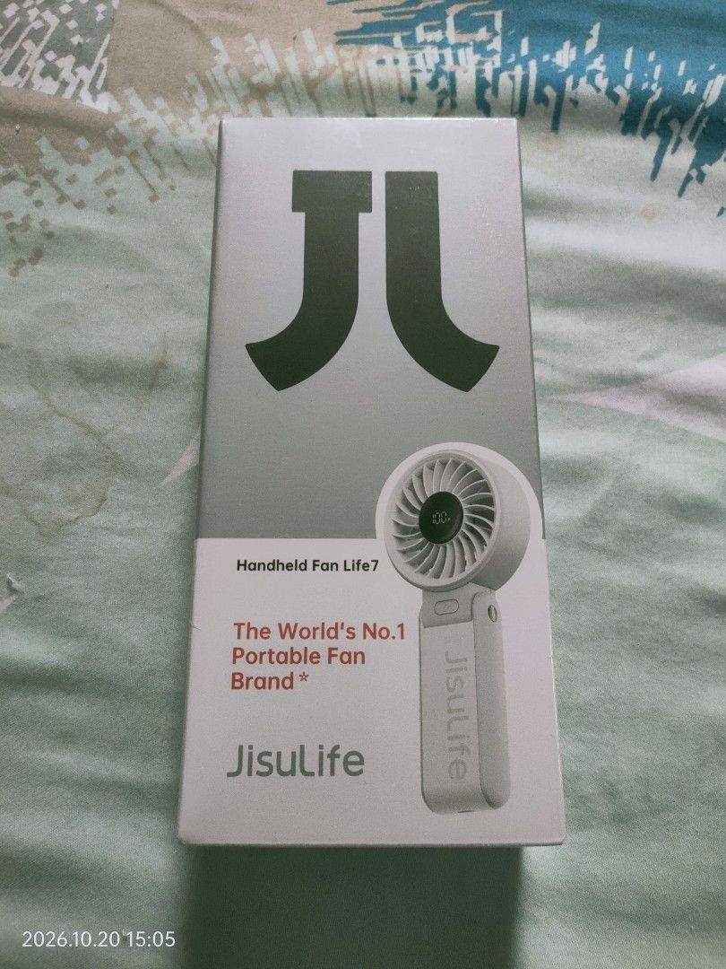 New Jisulife Handheld fan (Category: Fans) located in Bacolod City. Submitted by jljljljljljl (Listing ID 1470568227, Image 1). Description: Brand new. Bought for 1700. However, i was gifted with same, so this is extra. Plus SF.