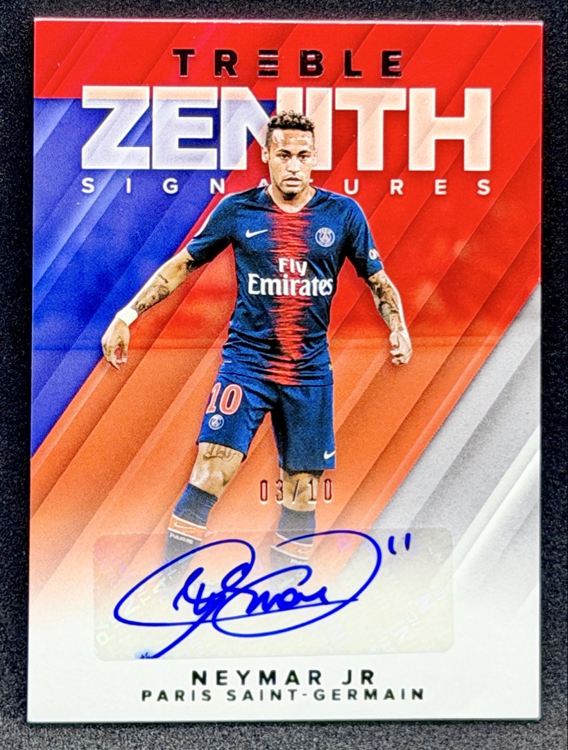 Neymar Jr Zenith Signatures #’d /10 PSG, Toys & Collectibles, Trading ...