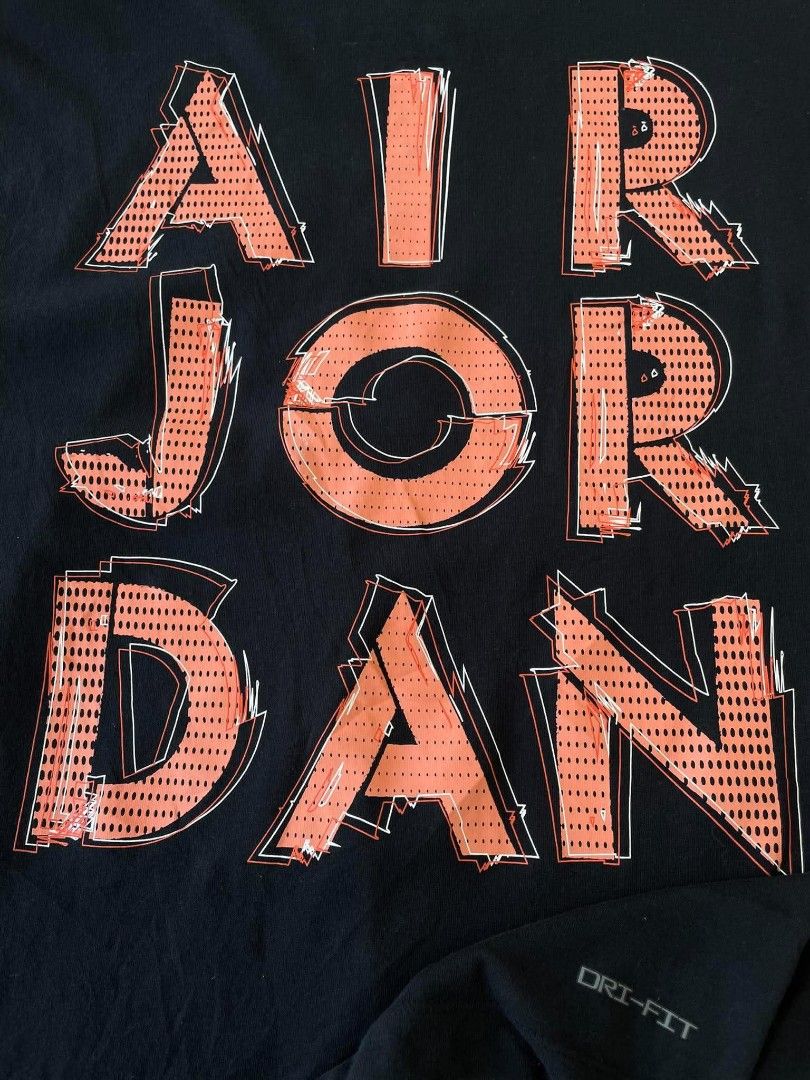 Nike Air Jordan (Category: Tshirts & Polo Shirts ) located in Cabanatuan. Submitted by rmgalleria (Listing ID 1470687504, Image 3). Description: Air J0rdan Big Script Excellent Condition No issue Size: best fit large Dimes: 21x28 450📌.
