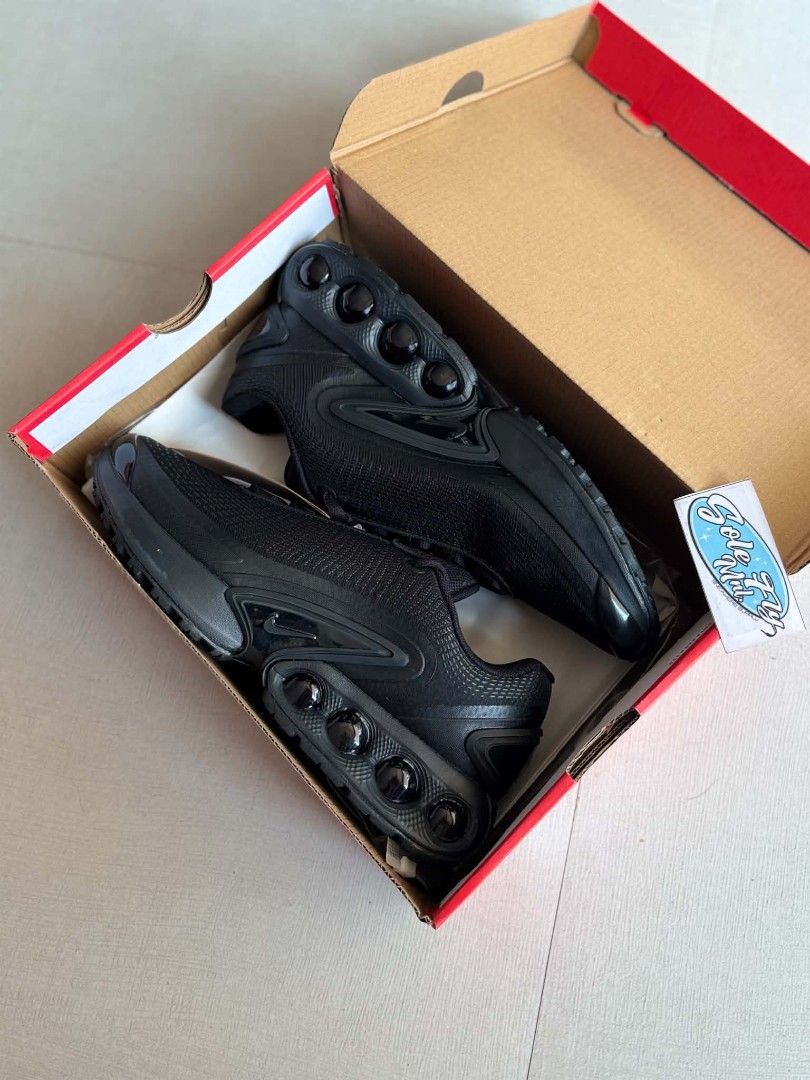 Nike Air Max Dn Triple Black (Category: Sneakers) located in Manila. Submitted by solefly_mnl.26 (Listing ID 1470628556, Image 1). Description: AIRMAX DN TRIPLE BLACK bnew 1999+sf available sz 41 to 45 mens actual pic posted !!! onhand item ready to lalamove or ship msg us for orders 📩 fb page: solefly mnl v2.