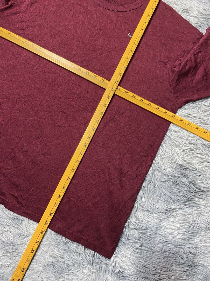 Nike Dri-Fit Maroon Shirt (Category: Tshirts & Polo Shirts ) located in Solano. Submitted by solothrifting (Listing ID 1470681873, Image 3). Description: Nike Dri-Fit Maroon Shirt Condition: 9.5/10 Size on tag: XL Measurements in photos.
