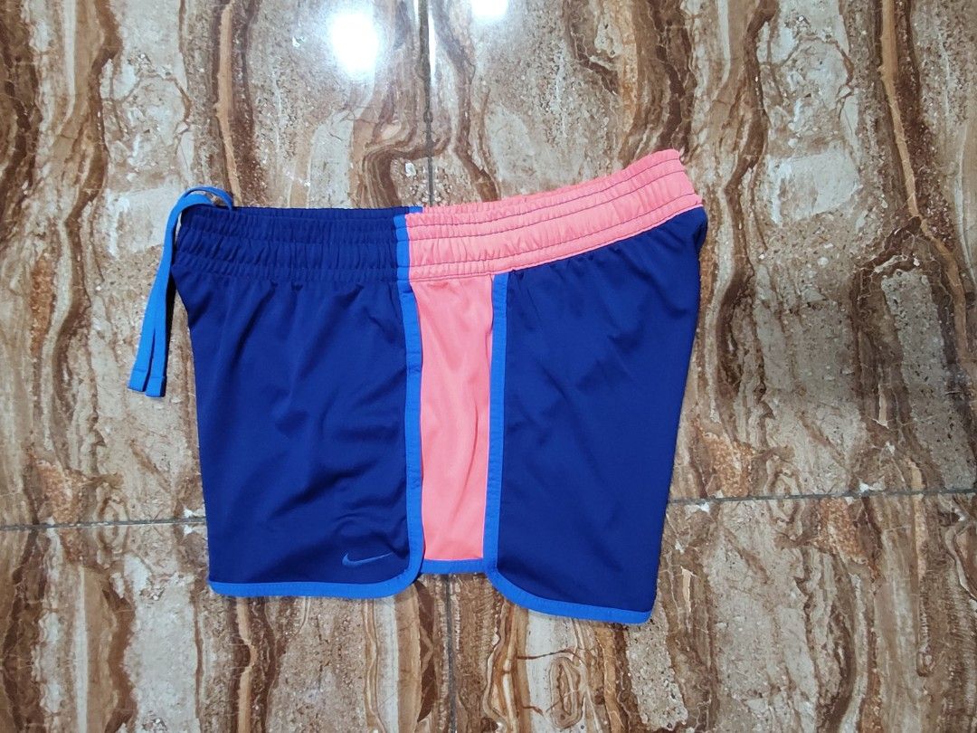 Nike Dri-Fit Short (Category: Activewear) located in General Santos City (Dadiangas). Submitted by alfredanth42291 (Listing ID 1470620116, Image 2). Description: NIKE DRI-FIT SHORT blue/neon orange womens M W: 30-38 L: 11 -w/ drawstring -100% polyester ✓excellent condition 235 #sports #running #pickleball #gym.