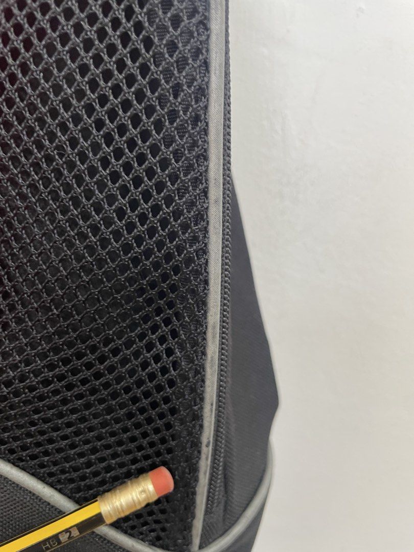 Nike Golf Shoe Bag Black Red (Category: Backpacks) located in Las Pinas. Submitted by qcleopatrastrove (Listing ID 1470584536, Image 2). Description: *With rubs near the seams (refer to close-up photos) *With visible white stains inside the shoe bag Please manage your expectations. Thank you.🤎 .