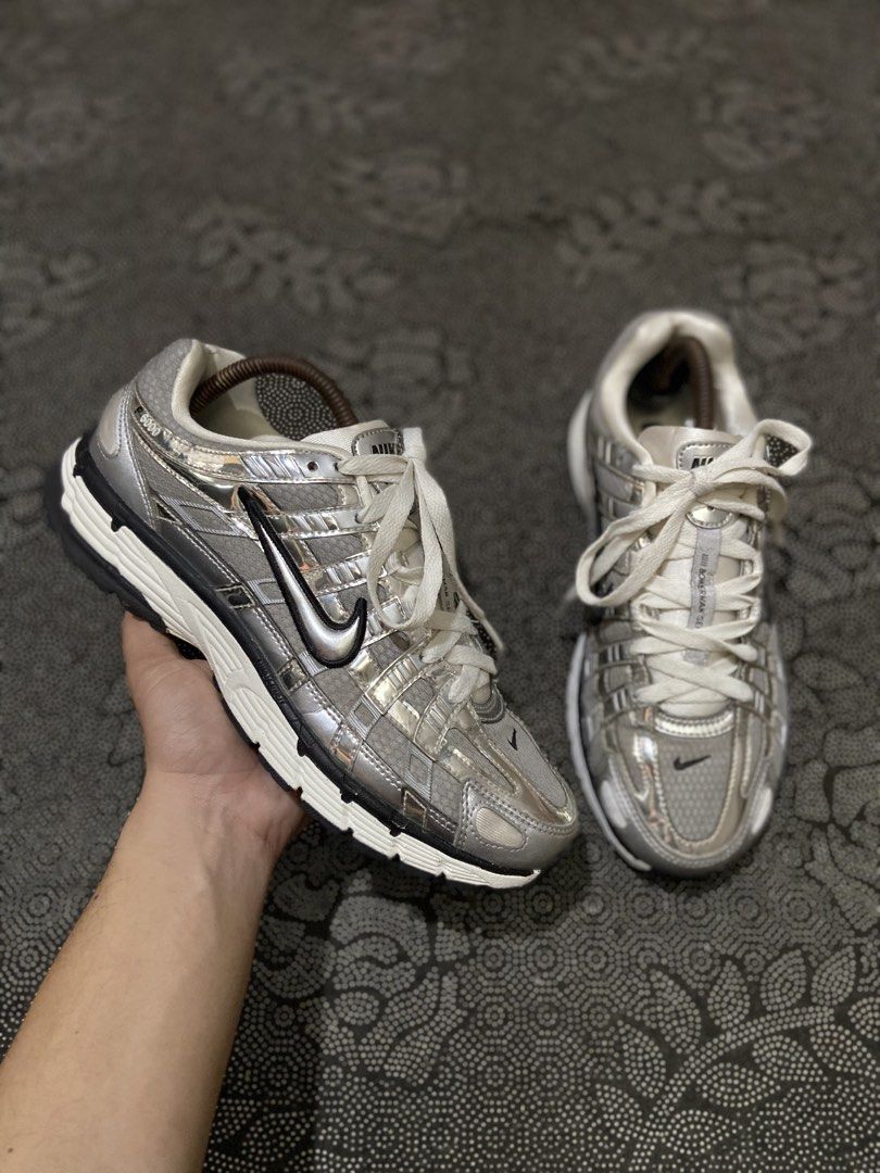Nike P-6000 Metallic Silver🔥 (Category: Sneakers) located in Liloan. Submitted by kjsneaks (Listing ID 1470562404, Image 2). Description: WTS📢 Size 8.5 men, 26.5cm Authentic Excellent condition Sign of usage Can do shipping Dm me📥.
