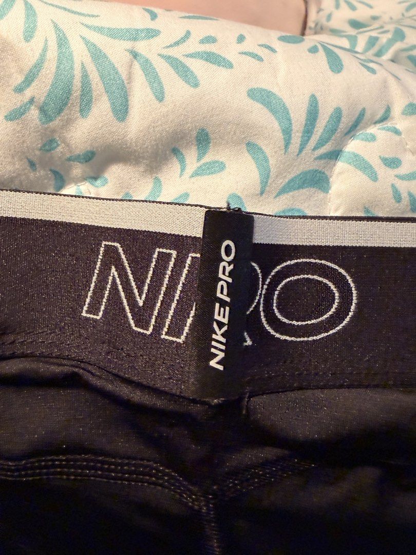 Nike Pro Men's Compression Shorts (Category: Shorts) located in Las Pinas. Submitted by mikokichi (Listing ID 1470592999, Image 2). Description: - Brand: Nike Pro - Style: Compression shorts with mesh panels - Color: Classic black with white swoosh - Size: XL (90cm waist measurement) - Origin: Made in Sri Lanka 📍Taft Avenue, MNL.