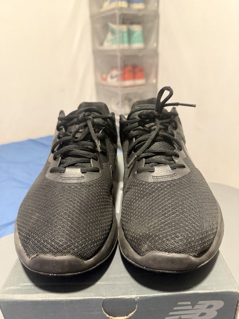 Nike Revolution 6 Black Running Shoes (Category: Sneakers) located in Manila. Submitted by riyhun (Listing ID 1470696036, Image 2). Description: - Brand: Nike - Color: All-Black - Size: US 12.5 / UK 11.5 / EUR 47 - Material: Breathable mesh upper with cushioned foam sole - Condition: Excellent, clean uppers with minimal tread wear - Ideal for: Running, gym sessions, and daily wear - Fit: Standard lace-up.