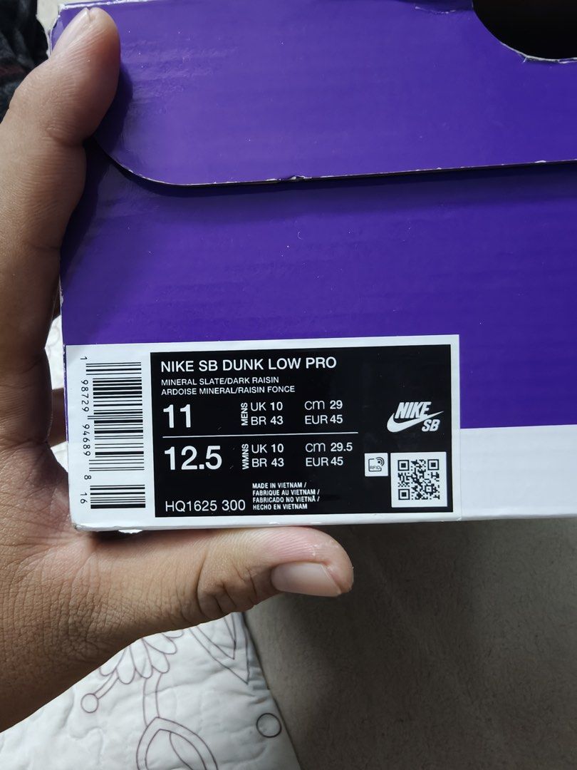 Black Rasians Nike SB Dunk Low Pro Mineral Slate Dark Raisin, Men's Fashion, Footwear ...