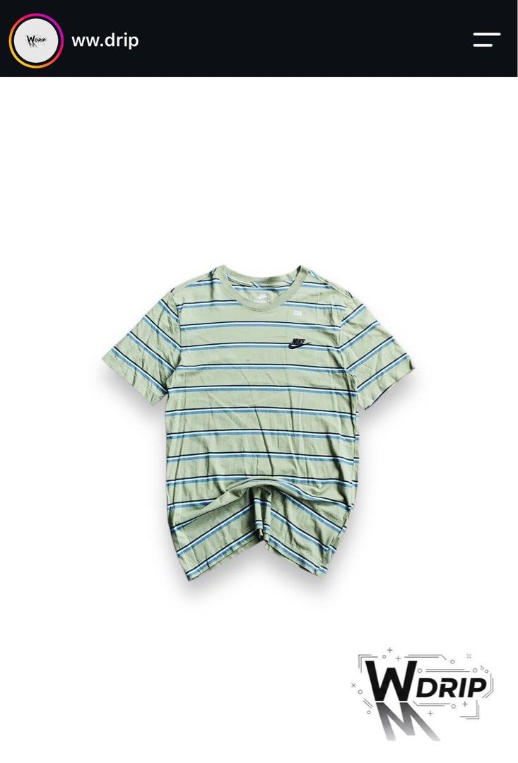 Nike Stripe Embroidered Logo (Category: Tshirts & Polo Shirts ) located in Angeles City. Submitted by wwdrip (Listing ID 1470650275, Image 1). Description: Nike Stripe Embroidered Logo •Width : 18 •Length : 27 •Size : S-M •Color rate : 9.6/10 •Condition : excellent to almost like new •No Issue ₱400 + SF.