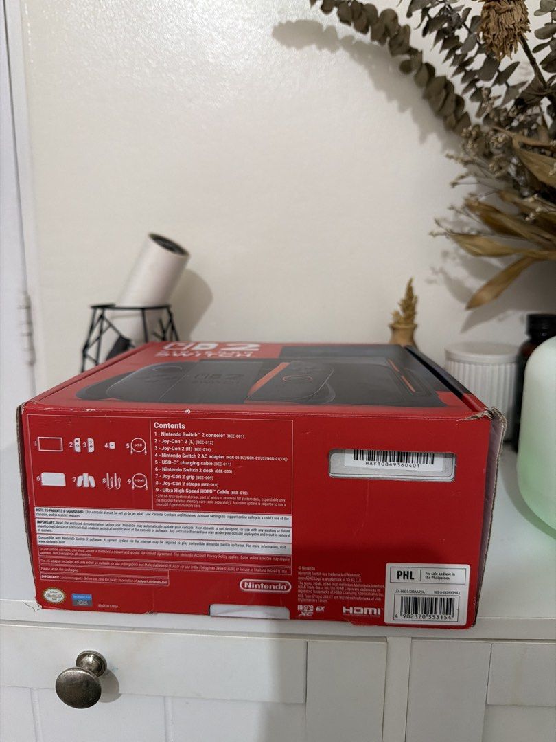 Nintendo Switch 2 Brand New (Category: Nintendo) located in Bacoor. Submitted by decluteringaj (Listing ID 1470626356, Image 2). Description: Brand New Switch 2 No games included, console only Current SRP in Data Blitz is still around 35k Rfs: won in a raffle, not needed.