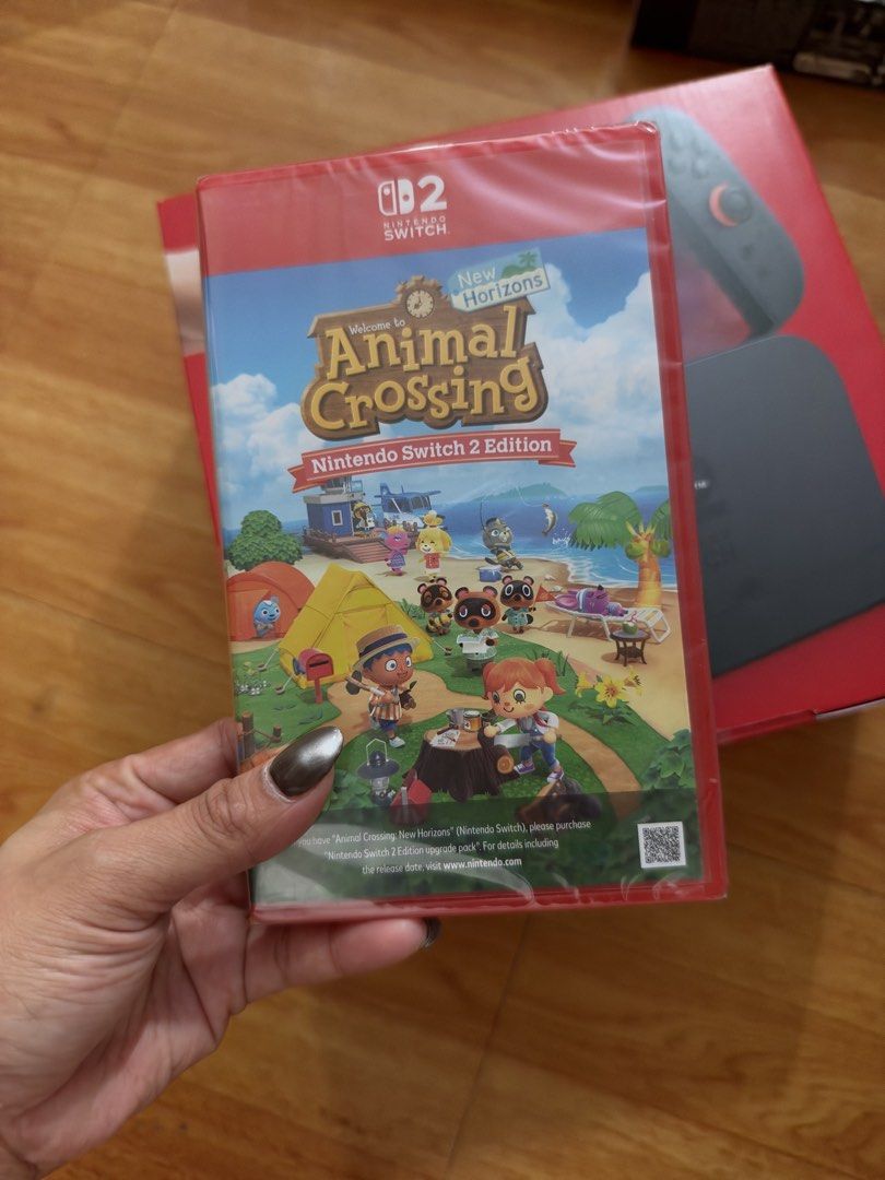 Nintendo Switch 2 Console Bundle with Animal Crossing (Category: Nintendo) located in Quezon City. Submitted by mhzlgsc (Listing ID 1470737481, Image 3). Description: - Brand new Nintendo Switch 2 console, factory sealed in original packaging - Includes Animal Crossing New Horizons Nintendo Switch 2 Edition physical game - Sourced directly from the official store - Comes with a 2-year warranty sticker on the box - Ready to play straight out of th