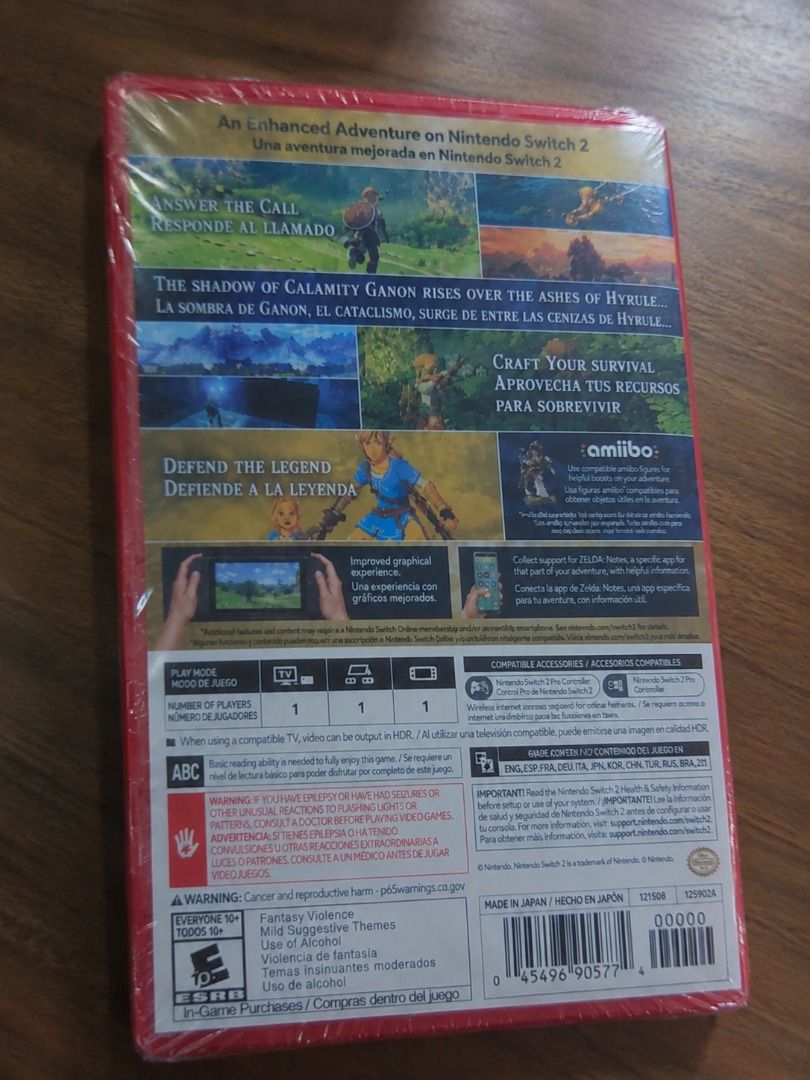 Nintendo Switch 2 Zelda Sealed Game fixed price (Category: Nintendo) located in Caloocan City. Submitted by jinsplayground (Listing ID 1470565692, Image 2). Description: Nintendo Switch 2 – The Legend of Zelda: Tears of the Kingdom Brand New Factory Sealed Never Been Used Fixed Price Original sealed packaging The buyer is responsible for all shipping fees. Item will shipped via JNT Express Location: Caloocan Message me if interested. Serious buye