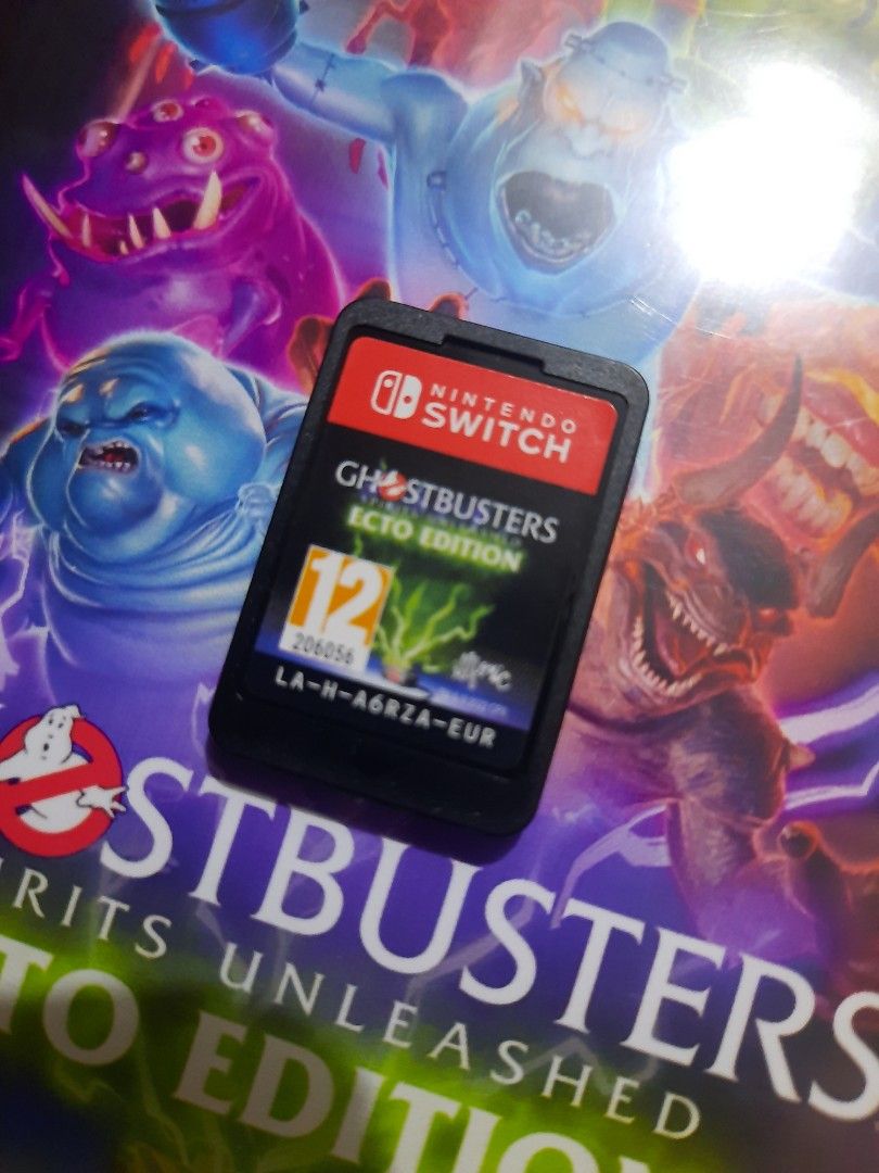 Nintendo Switch Games - Ghostbusters, Chocobo GP, ARMS (Category: Nintendo) located in Quezon City. Submitted by ZeldaMACcloud (Listing ID 1470577724, Image 2). Description: Bundle of 3 Nintendo Switch physical game cartridges 4,300 - Titles included: Ghostbusters Spirits Unleashed Ecto Edition - 1,400 Chocobo GP racing - 1,400, ARMS - 1,600 all Good working condition Compatible with all standard Nintendo Switch consoles - Great way to expand you
