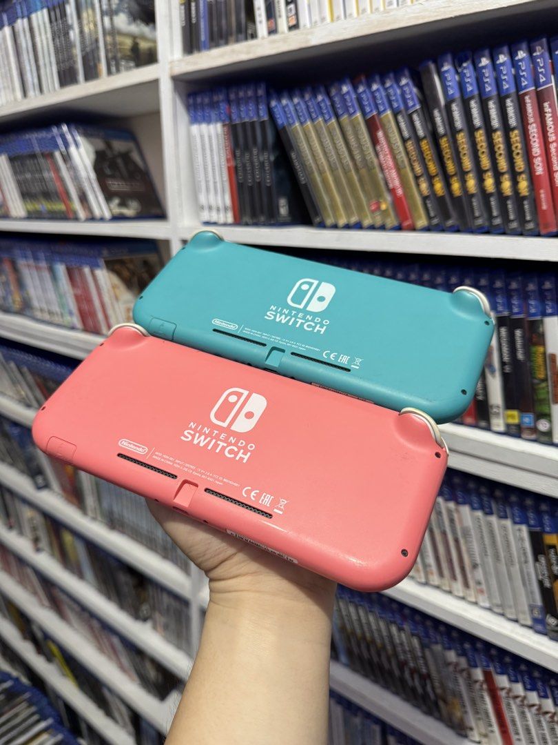 Nintendo Switch Lite (JB full of games) (Category: Nintendo) located in Manila. Submitted by 828gamingphmnl (Listing ID 1470619209, Image 1). Description: for sale!! nintendo switch lite jb 128gb 🎮 turquoise & coral pink available 8k each with free games of your choice with free pouch bag and thumb grips we accept walk ins!! cod nationwide 🚚.