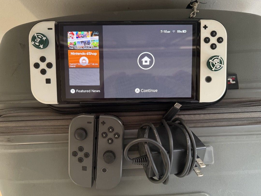 NINTENDO SWITCH OLED (Category: Nintendo) located in Iligan City. Submitted by .prince. (Listing ID 1470568262, Image 1). Description: NINTENDO SWITCH OLED - 8599 FIX LOC. INTRAMUROS HONEST ISSUE PURELY COSMETIC SCRATCHES ,DENTS AT DI NA GAANO KA WHITE YUNG JOYCON COSMETIC CONDITION - 8/10 PARA DI GAANO MAG EXPECT FIRST OWNER TEMPERED GLASS INSTALLED SINCE PURCHASED, NO ISSUE SA PERFORMANCE UNIT, JOYCON,CHARGER ONLY *NO BOX AND OTHER ACCESSORIES 