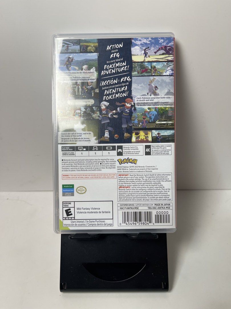 Nintendo Switch Pokémon Legends: Arceus 🌲✨ (Category: Nintendo) located in Pasig City. Submitted by tjfindspreloveditems (Listing ID 1470628874, Image 2). Description: 🎮 FOR SALE 🎮 Nintendo Switch Pokémon Legends: Arceus 🌲✨ Like new 💰 ₱1,690 Explore the ancient Hisui region and be the first to complete the Pokédex in this groundbreaking adventure! 🎮🔥 📍 Ortigas 🚚 Nationwide shipping via LBC, J&T, Lalamove, and Grab 📌 Follow TimStore @tim