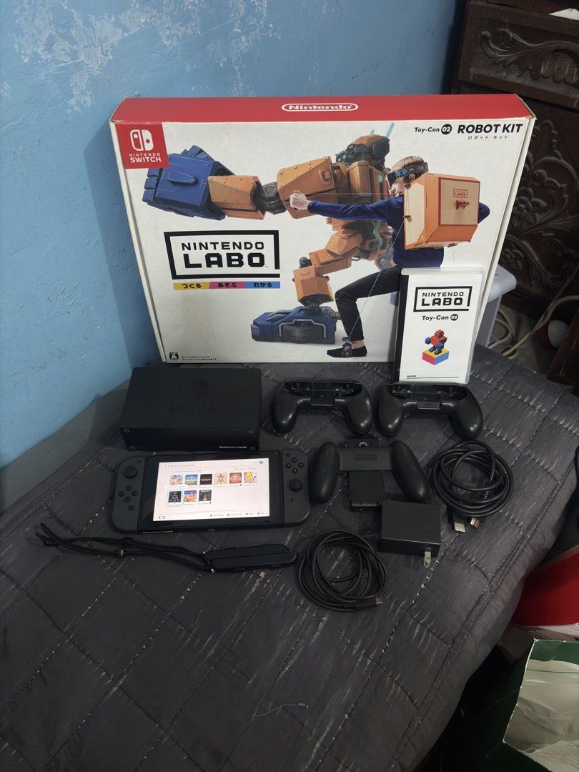 Nintendo Switch V2 with 6 Primary & 125 Secondary Digital Games (Category: Nintendo) located in Cavite. Submitted by xsavier88 (Listing ID 1470685423, Image 1). Description: 🌟For sale for sale! Nintendo Switch V2 with Games 8,500 PHP 8,500 PHP 8,500PHP 🌟INCLUSIONS: Complete accessories 2 Extra Grip Brandnew Nintendo Labo Set 6 Primary Access Games (Playable anytime offline or online) -Dragons Dogma -DragonBall Fighters Z -Dark Souls -Civilizati
