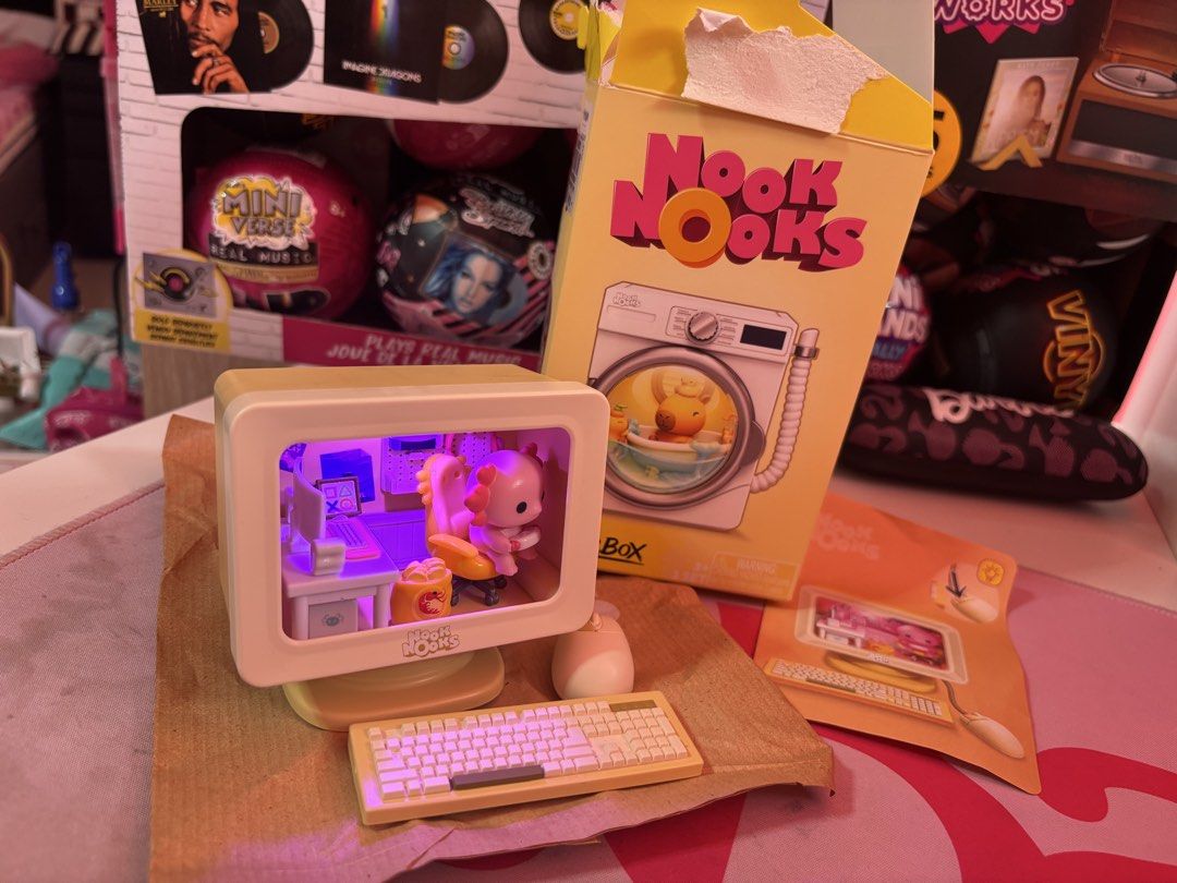 Nook Nooks computer set (Category: Designer & Blind Box Toys) located in Cavite. Submitted by barbie_g (Listing ID 1470609197, Image 1). Description: Just opened, its not what i was looking for! Bought at 999 at Toy Kindom Moa.