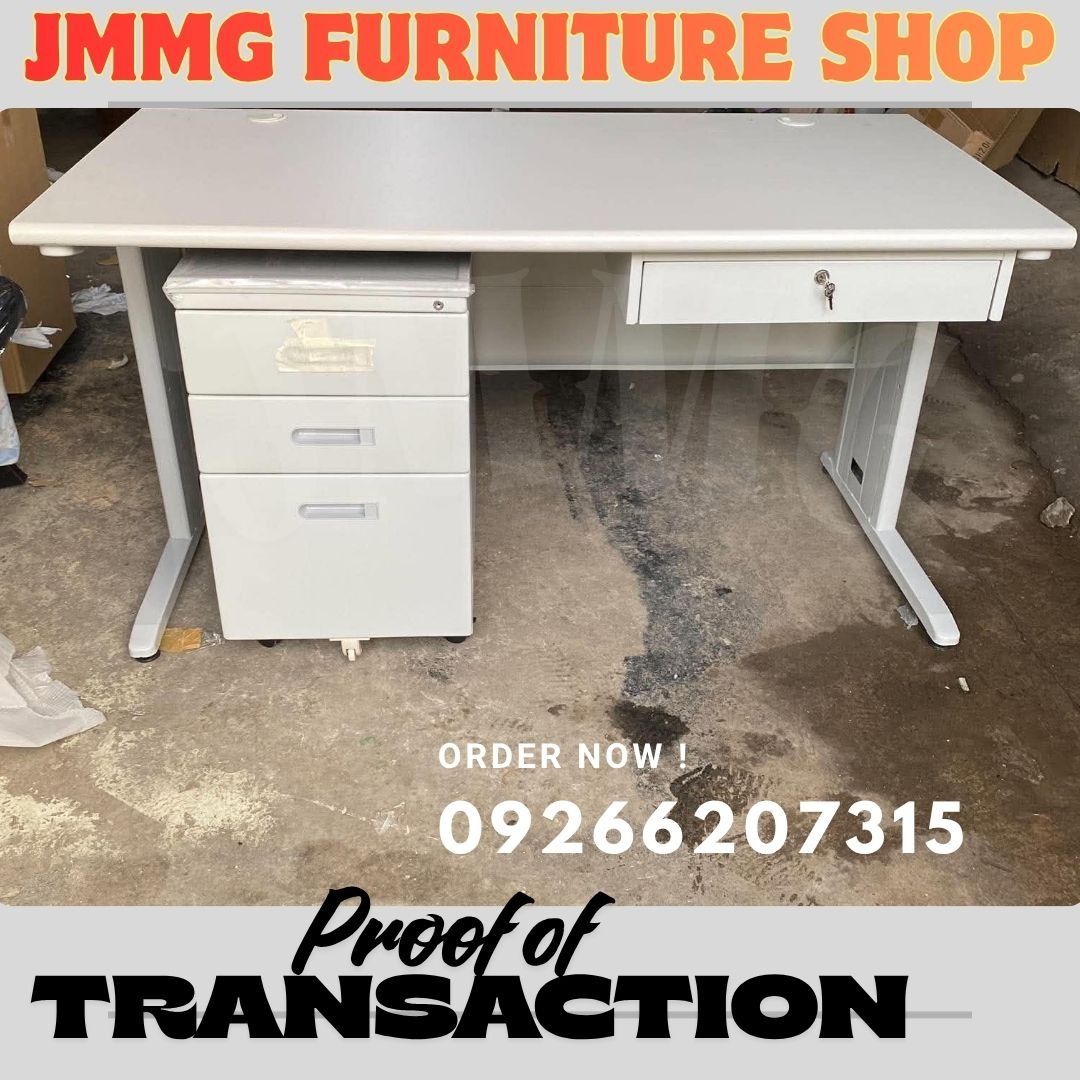 OFFICE TABLE . OFFICE FURNITURE (Category: Office & Business Technology) located in Caloocan City. Submitted by officefurniture_jessica (Listing ID 1470627044, Image 1). Description: Explore our wide range of furniture products: Barstools (Available in various colors and designs) Filing Cabinets (Lateral, Vertical, Metal swing door, Glass sliding door, Metal sliding, Mobile pedestal, wardrobe) Executive Chairs (High Back, Mid Back) Staff Chairs (