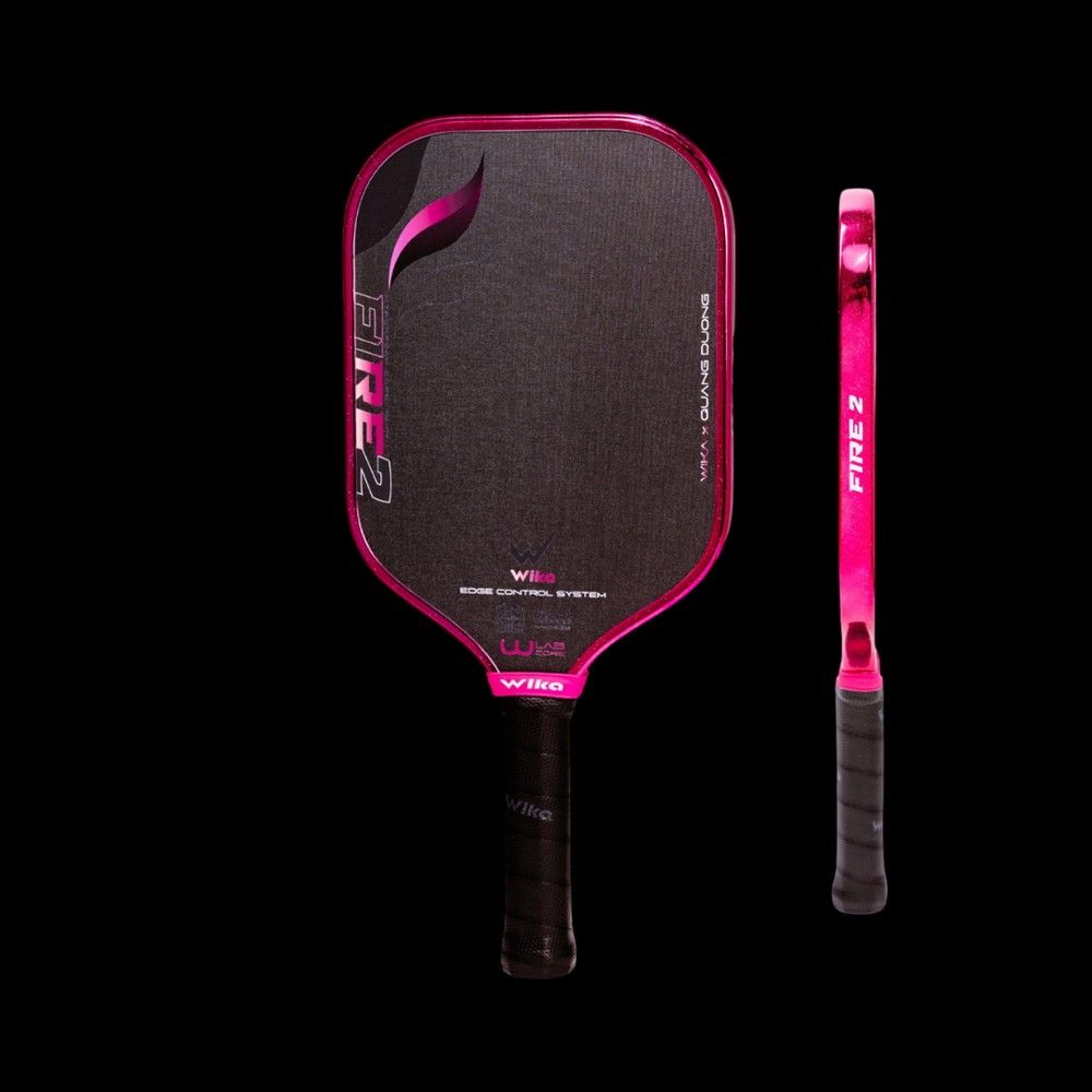 Official Original Wika QD Fire Evolution 2 Edition Pickleball Paddle (Category: Racket and Ball Sports) located in Rizal. Submitted by importedbuyph (Listing ID 1470638988, Image 1). Description: 💯 ORIGINAL BRAND NEW OFFICIAL Color: Pink With paddle cover Wika Sports x Quang Duong Fire 2 Edition — Confident Control. Powerful Finish. The Fire 2 is fully upgraded with an XK100 surface and Hybrid Core 2.0 — providing longer dwell time for better co