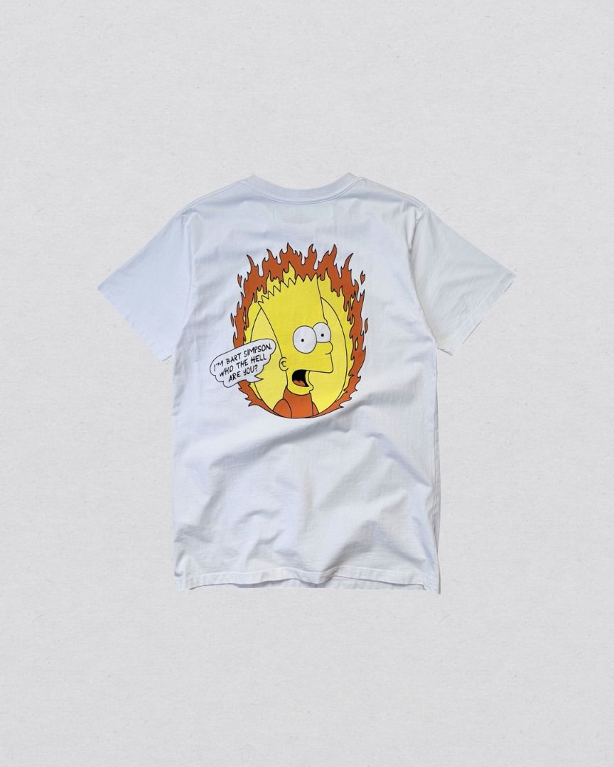 Off-White Bart Simpson Teenager tee shirt (Category: Tshirts & Polo Shirts ) located in Cabanatuan. Submitted by argarments.ph (Listing ID 1470574617, Image 1). Description: Tagged: Medium on tag Width 19.5" | Length 29.5" Condition: Excellent condition Issue(s): -.
