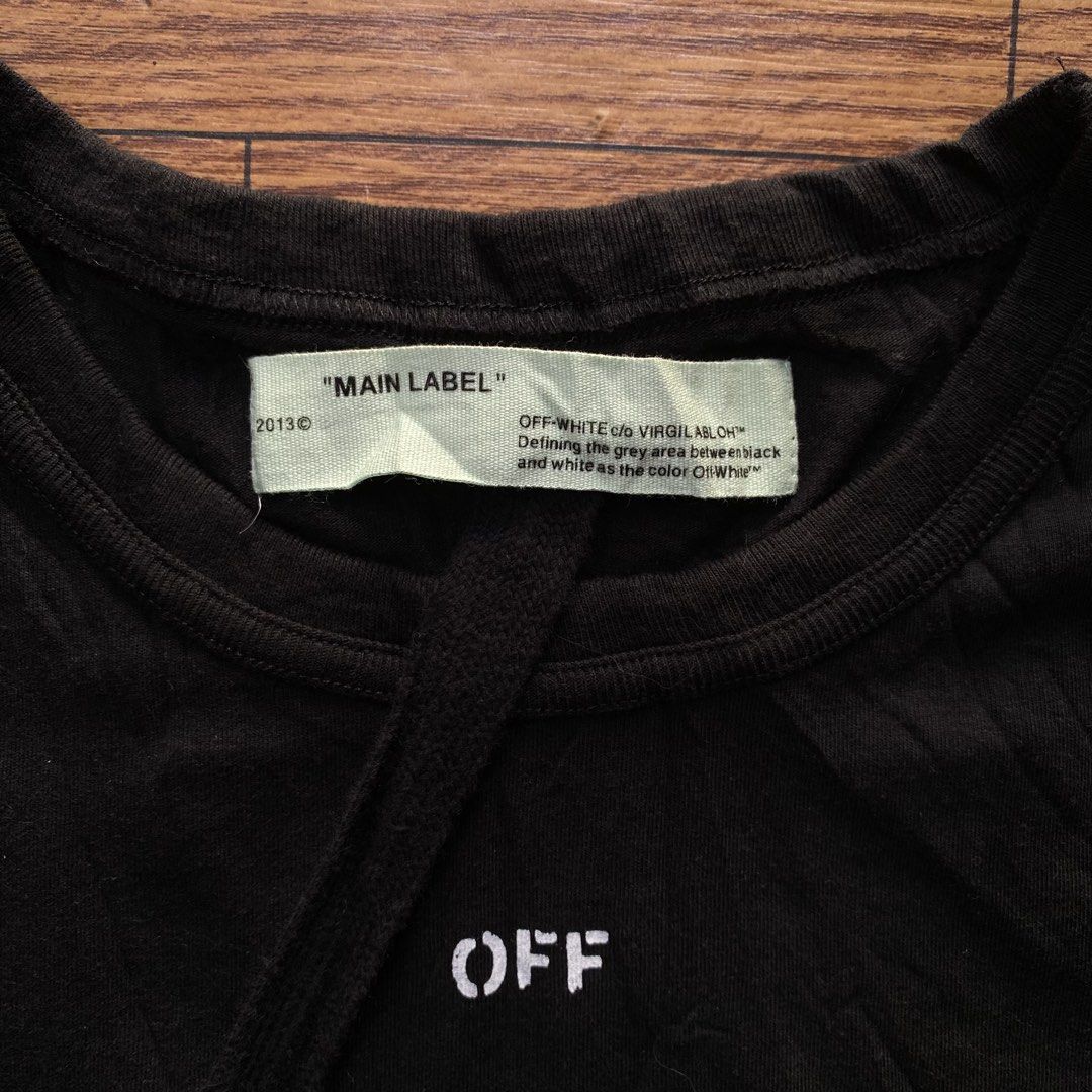 Offwhite Tee (Category: Tshirts & Polo Shirts ) located in Cebu City. Submitted by lawydthrift (Listing ID 1470686481, Image 3). Description: Large on tag .