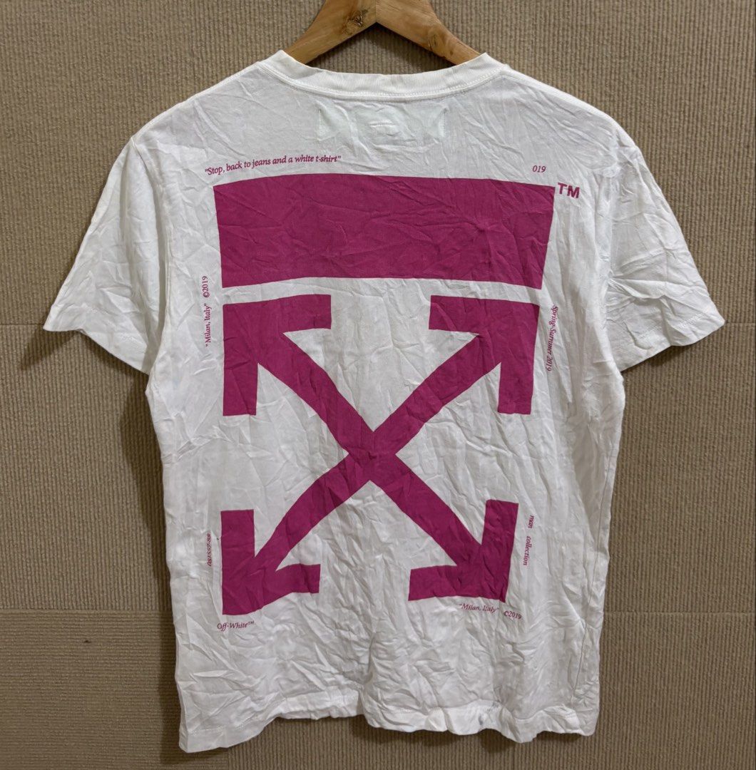 OFF-WHITE X SIMPSON (Category: Tshirts & Polo Shirts ) located in San Fernando. Submitted by jyyyshytt (Listing ID 1470684504, Image 2). Description: Excellent condition No issue Color rate:9.5/10 Dimensions:W19 L25.
