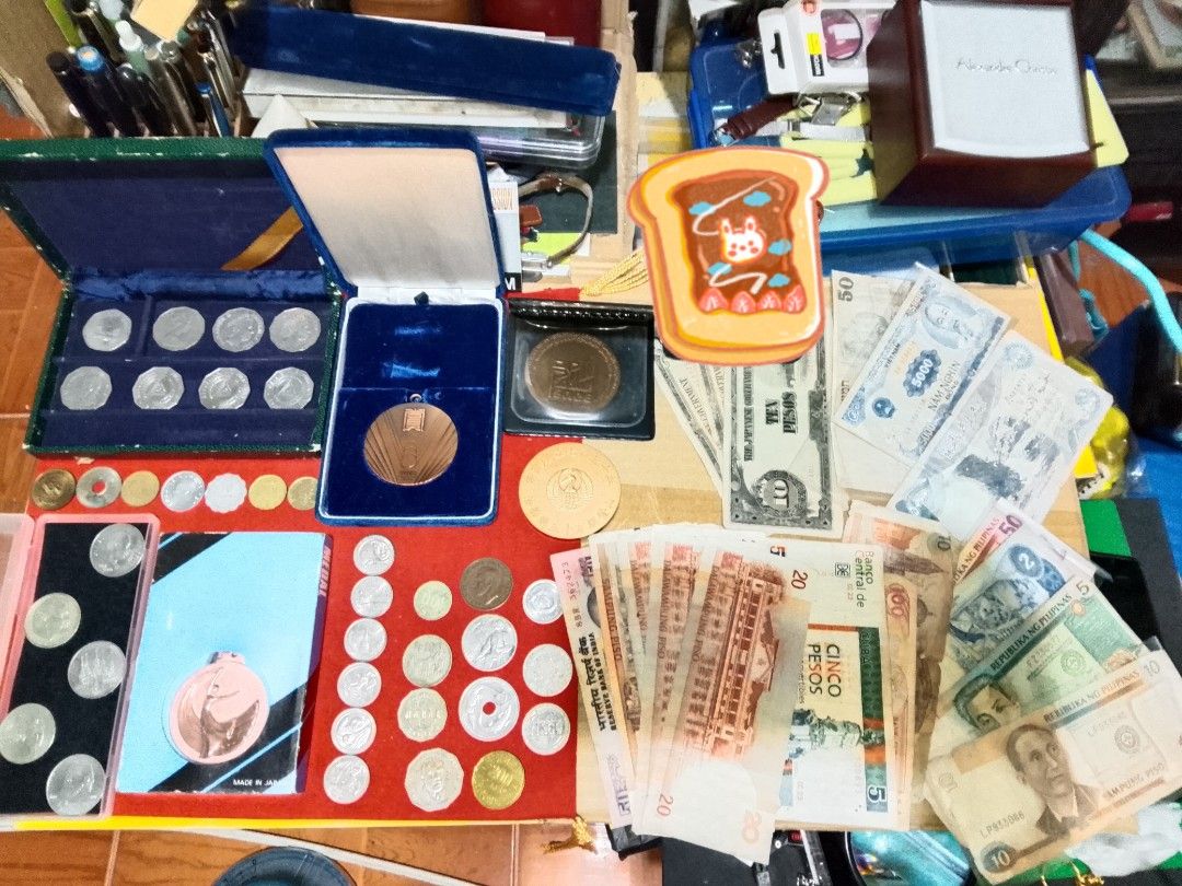 Old Coins Collection (Category: Vintage Collectibles) located in Santo Tomas. Submitted by retrotastic (Listing ID 1470630295, Image 1). Description: take all old coins, (USSR and others) medal banknotes what you see is what you get.