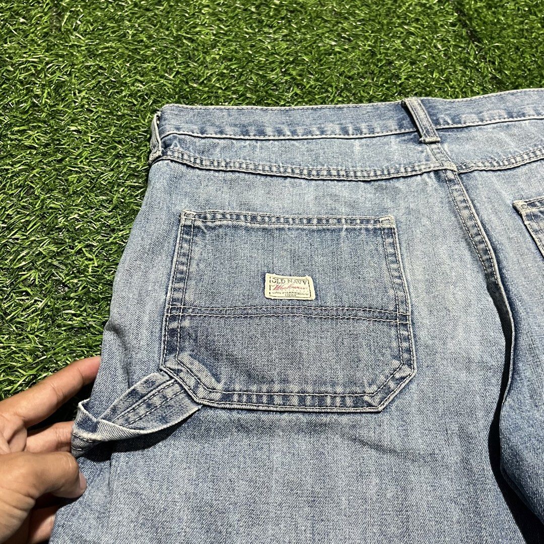 Old Navy Painter Denim Jorts Size 32 (Category: Shorts) located in Argao. Submitted by secondcyclecollection (Listing ID 1470566775, Image 2). Description: - Brand: Old Navy - Style: Classic painter denim shorts with utility pockets and hammer loop - Size: 32 Waist - Material: 100% cotton denim - Color/Wash: Light wash with a nice faded look - Condition: Great pre-loved condition.
