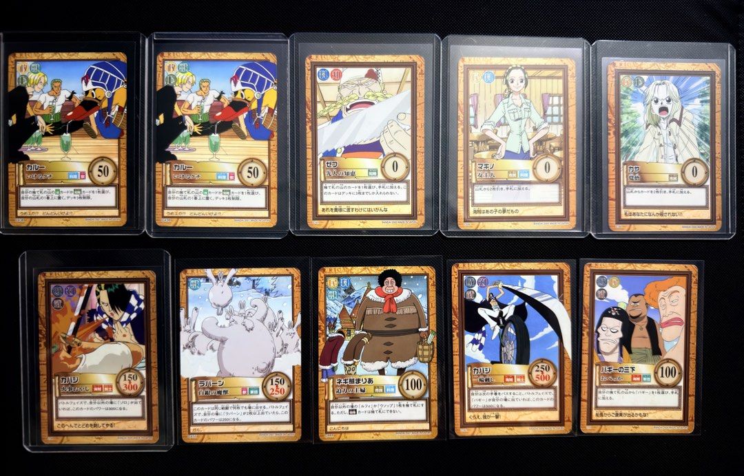 One piece vintage cards (Category: Card Packs) located in Manila. Submitted by aurom (Listing ID 1470629690, Image 2). Description: Nego if take all Discounts when you buy 5 cards up.