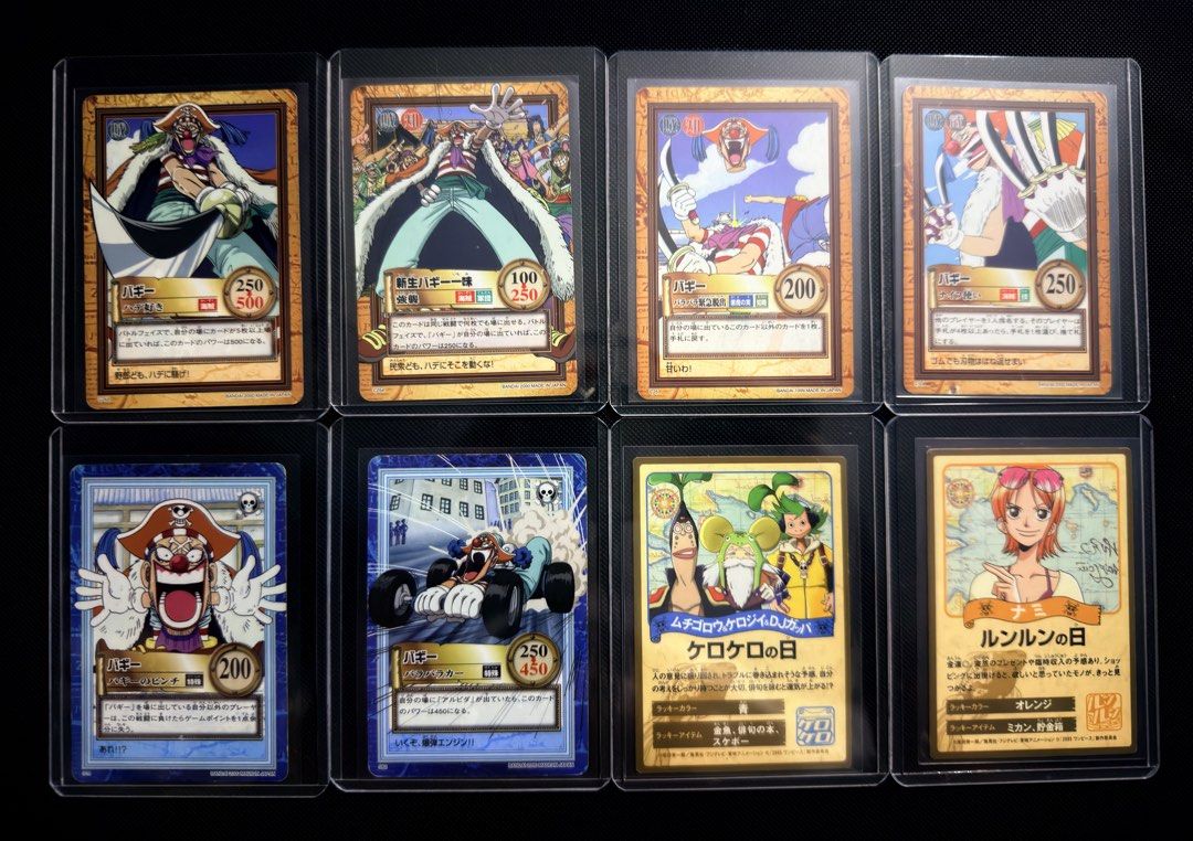 One piece vintage cards (Category: Card Packs) located in Manila. Submitted by aurom (Listing ID 1470629690, Image 1). Description: Nego if take all Discounts when you buy 5 cards up.