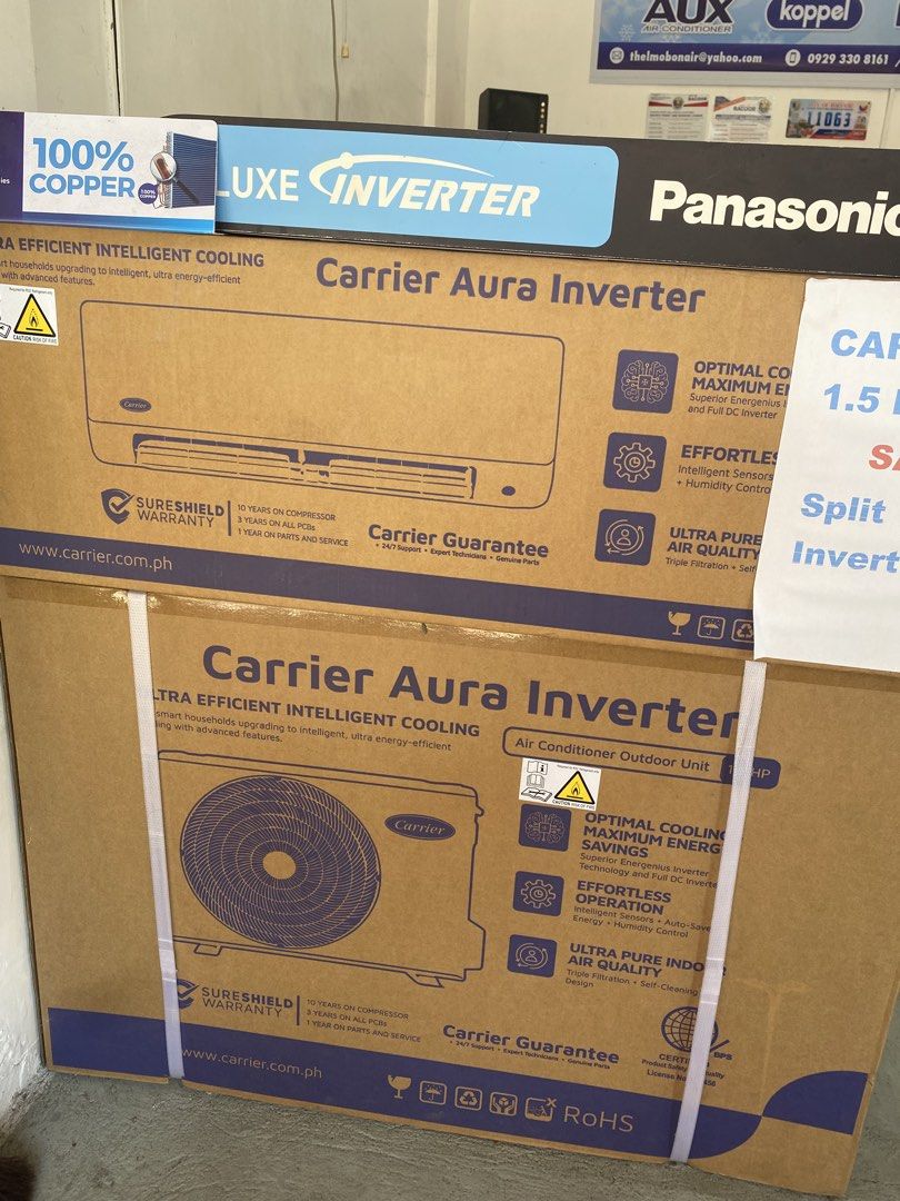 ONHAND AIRCON! (Category: Other Home Appliances) located in Manila. Submitted by rainxell1250913 (Listing ID 1470571002, Image 2). Description: 🥵☀️ SUPER EL NIÑO IS COMING! HANDA NA BA ANG AIRCON MO?! ❄️🔥 Huwag nang hintaying tirik na tirik ang araw bago magpalamig! 🌡️💨 Habang papalapit ang mainit na panahon, siguraduhing handa ang inyong tahanan para sa preskong hangin at komportableng pahinga! 🏷️ AIRCON UNITS AVAILABLE BELOW SRP! ❄️ SPLIT-