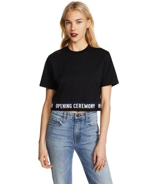 Opening Ceremony - Cropped Shirt (OS) (Category: Shirts) located in Pasig City. Submitted by _rosasass_ (Listing ID 1470599006, Image 2). Description: Authntic One size fits all Excellent condition .