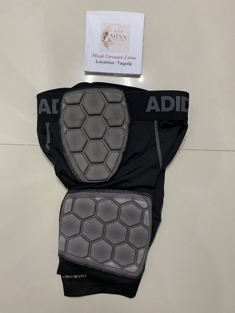 Original Adidas Climacool Padded Compression Shorts Black Size S (Category: Activewear) located in Taguig. Submitted by mixxstuffsshop (Listing ID 1470682333, Image 2). Description: 👉Original Adidas Climacool Padded Compression Football Girdle Boy Shorts Youth Small 👉Price: 880 👉Size: L-15"/ W- 20"-25" Stretch 👉Excellent Condition 👉Location: Central Signal Taguig.